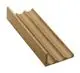 Schubladenaufsatz aus Holz mit drei Vertiefungen, geeignet zur Organisation von Utensilien. Produkt von Hansgrohe, gefertigt aus Eiche in natürlicher Optik.